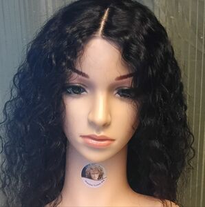 Darlene 100%Brizilan Human Hair Soft Deep Wave Wig with 4x4 Lace Frontal 24